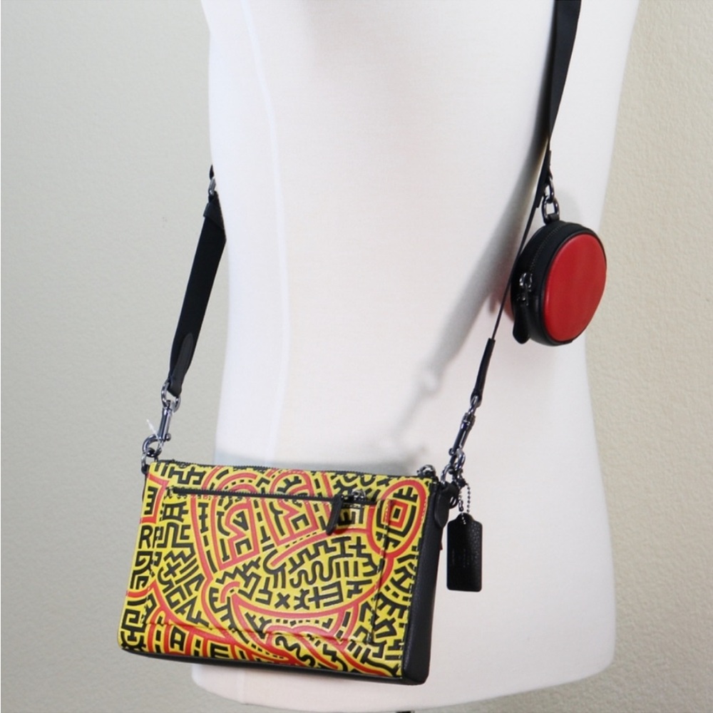 Coach Disney Mickey Mouse X Keith Haring Holden Crossbody - Style C6911-2022 - Picture 3 of 4